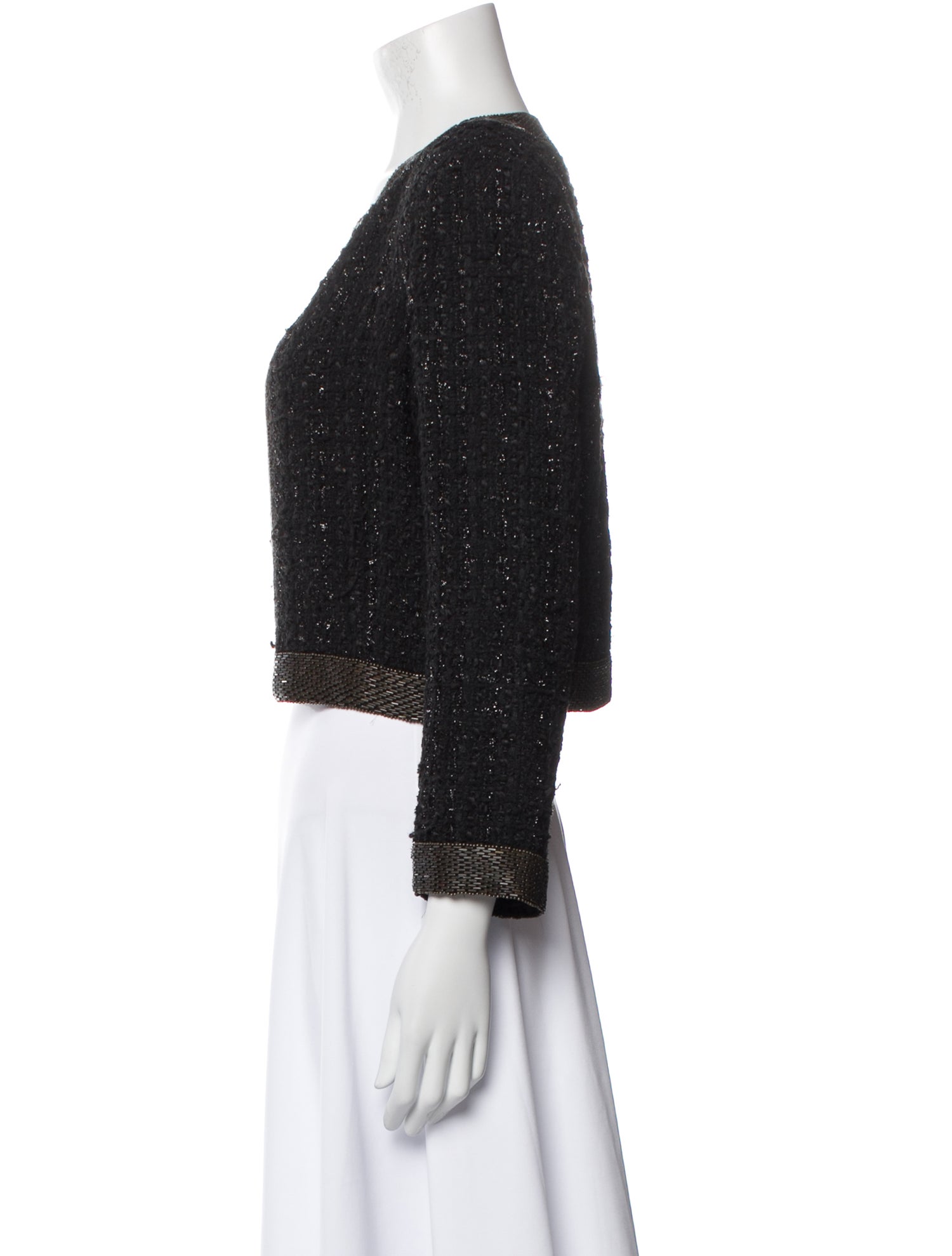 Parker Black Scoop Neck Sweater