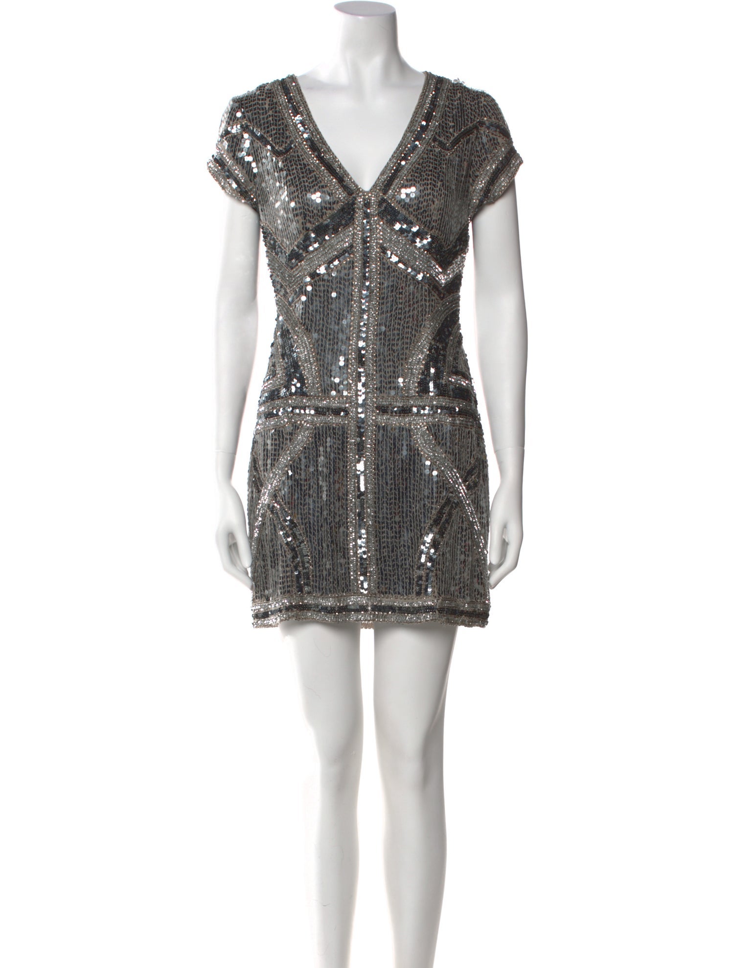 Parker Black Silk Mini Dress