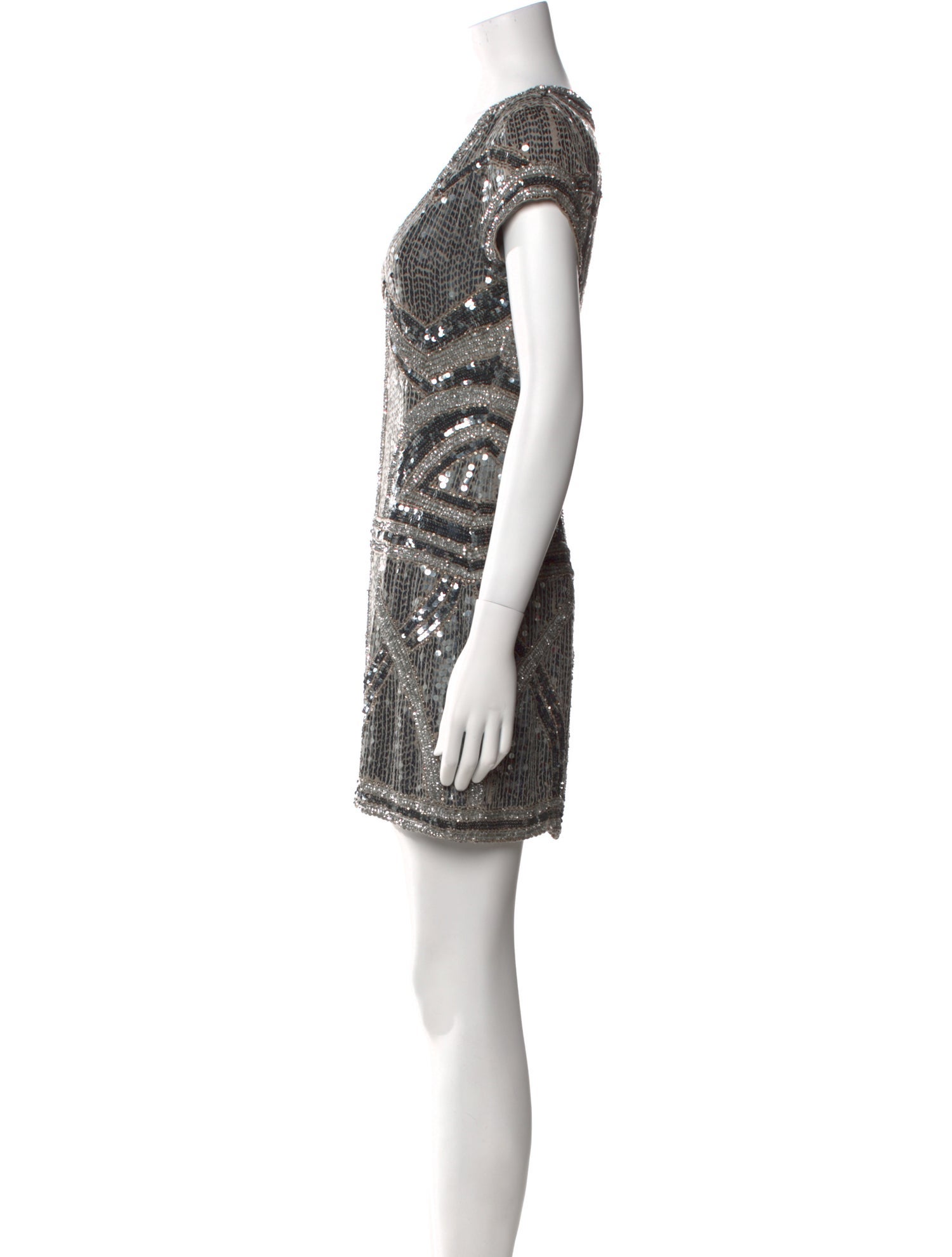 Parker Black Silk Mini Dress