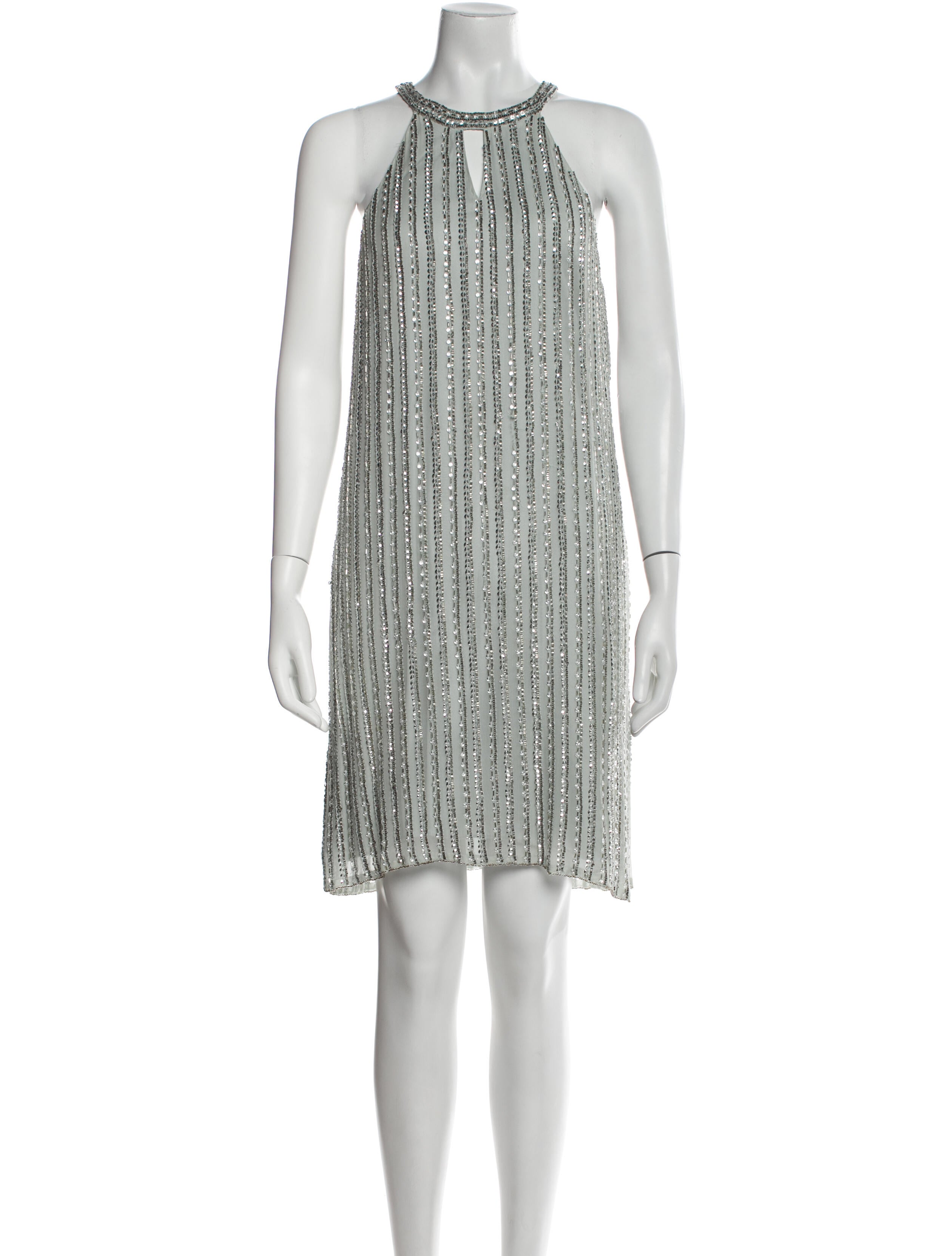 Parker Black Silk Mini Dress