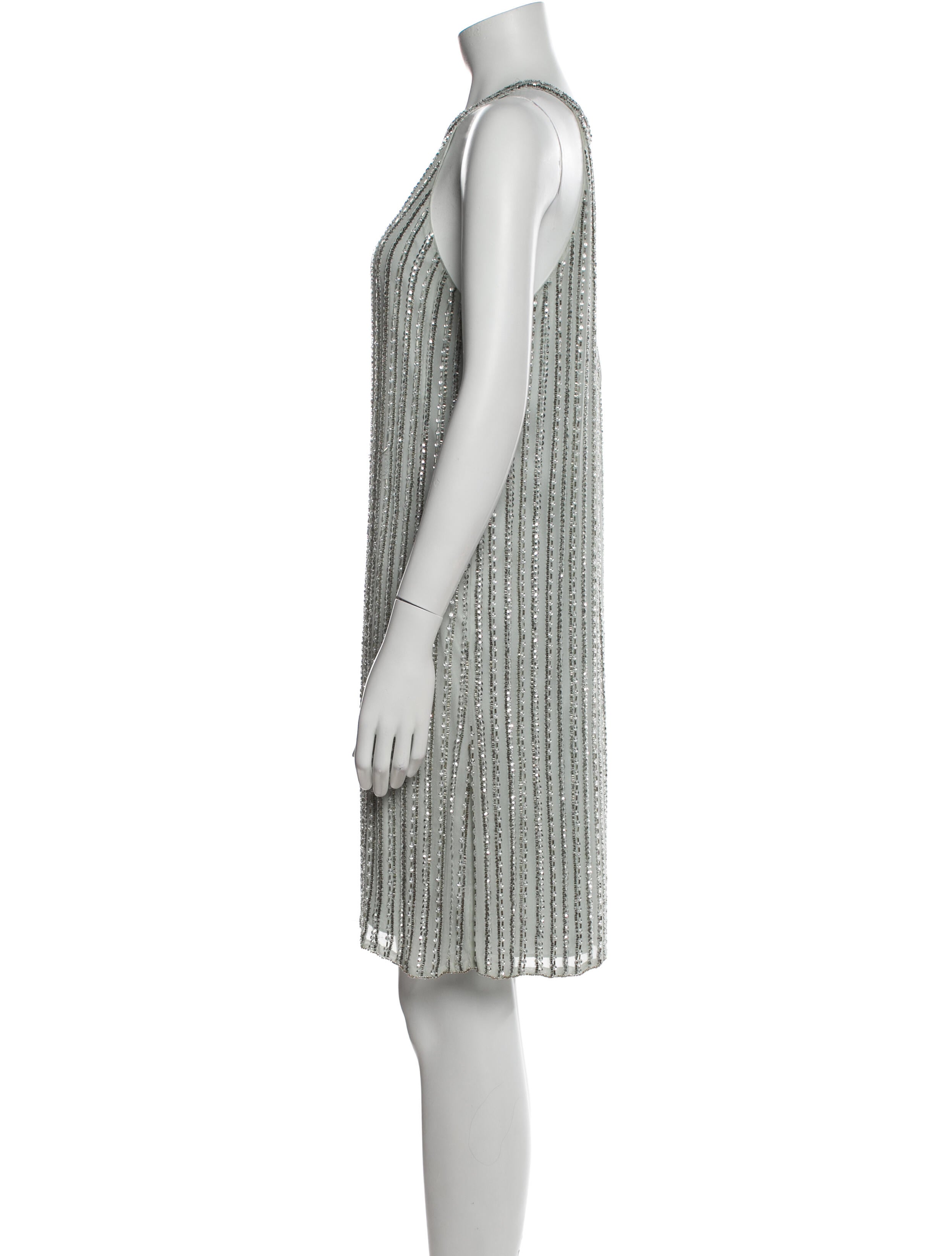 Parker Black Silk Mini Dress