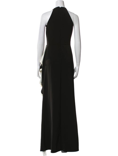 Parker Black Crew Neck Long Dress
