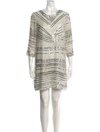 Parker Black Striped Mini Dress