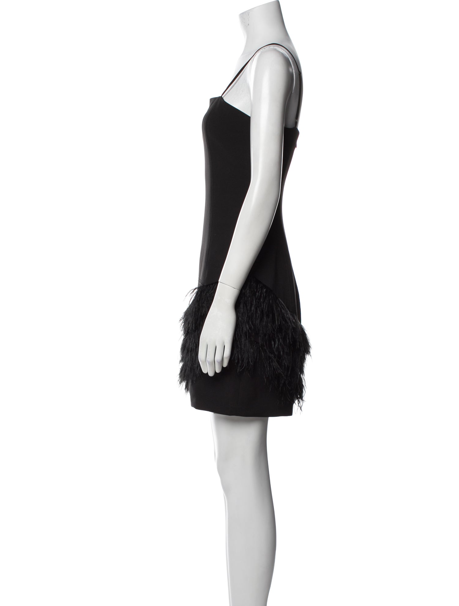 Parker Black Square Neckline Mini Dress