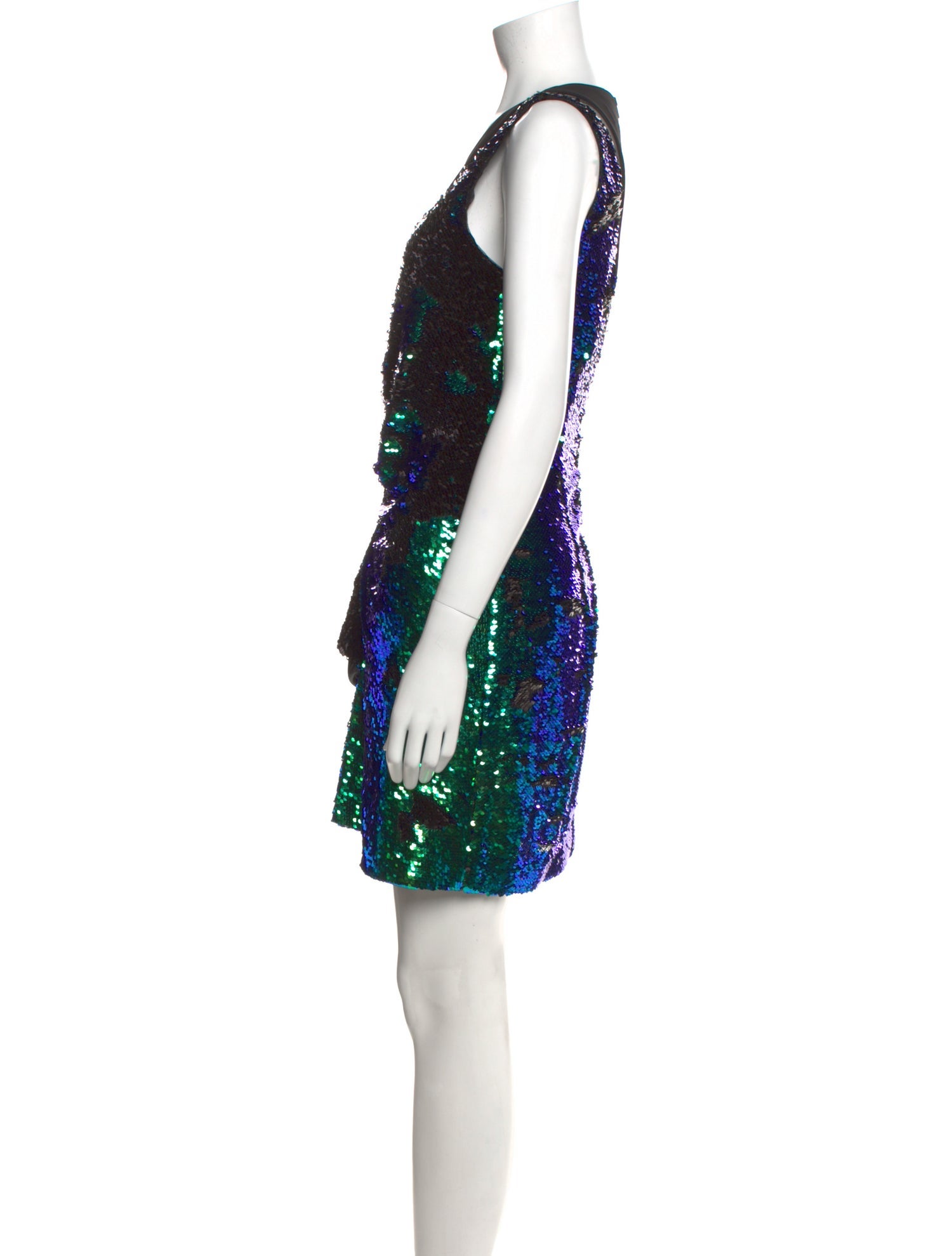 Parker Black Printed Mini Dress