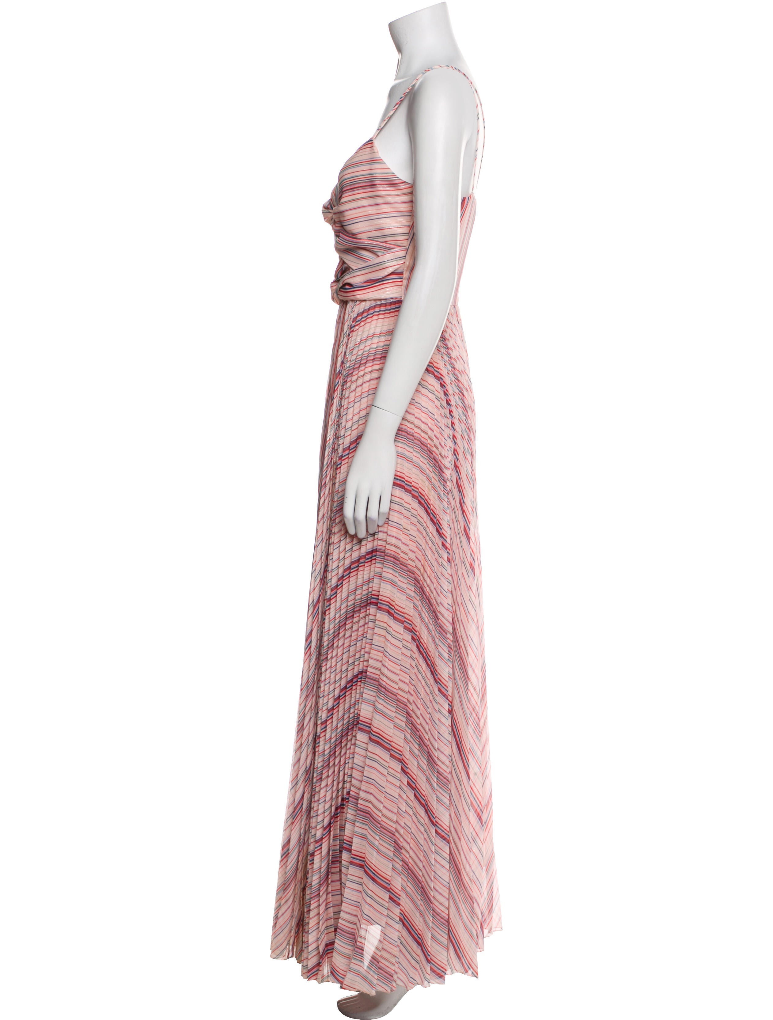 Parker Black Striped Long Dress