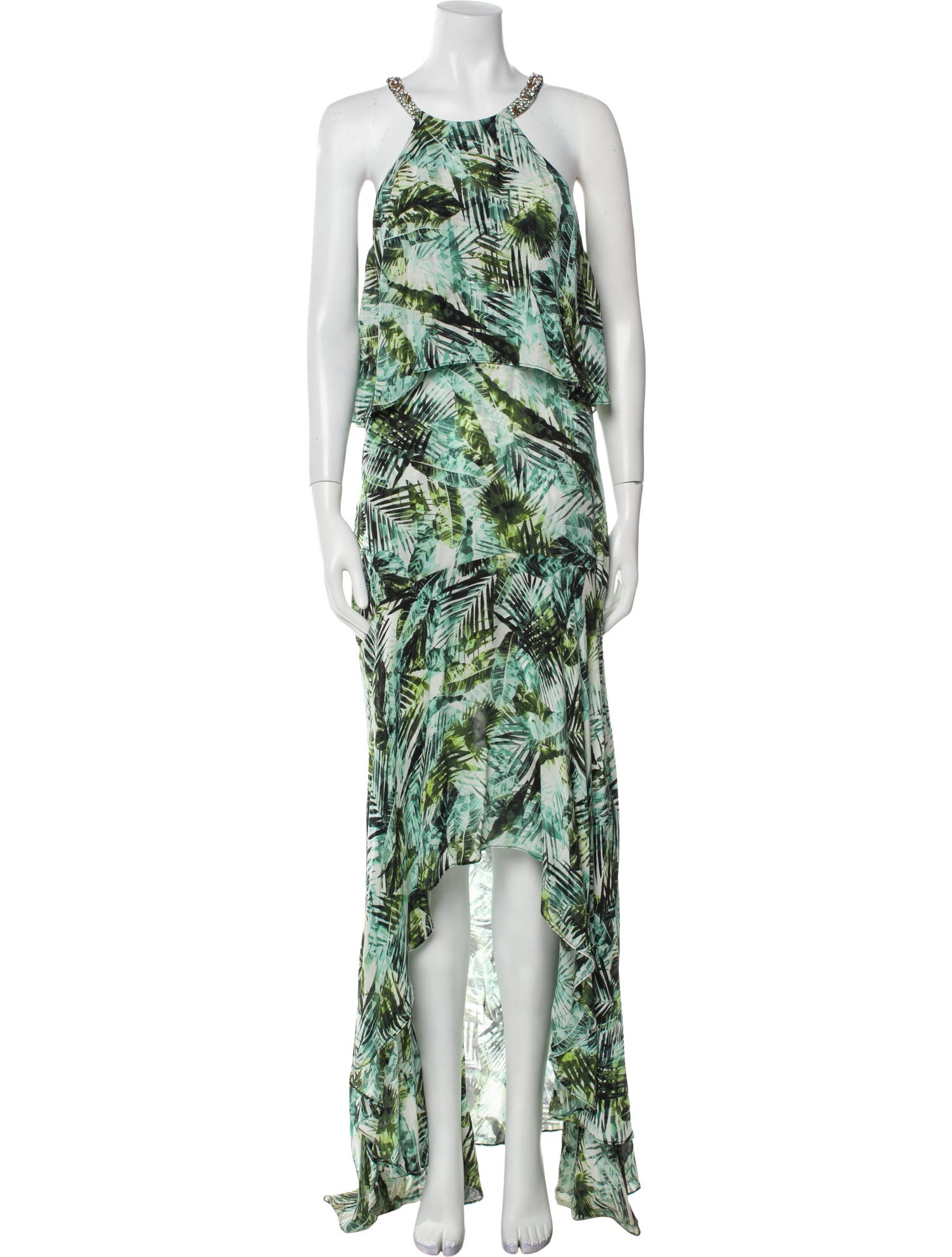 Parker Black Printed Long Dress