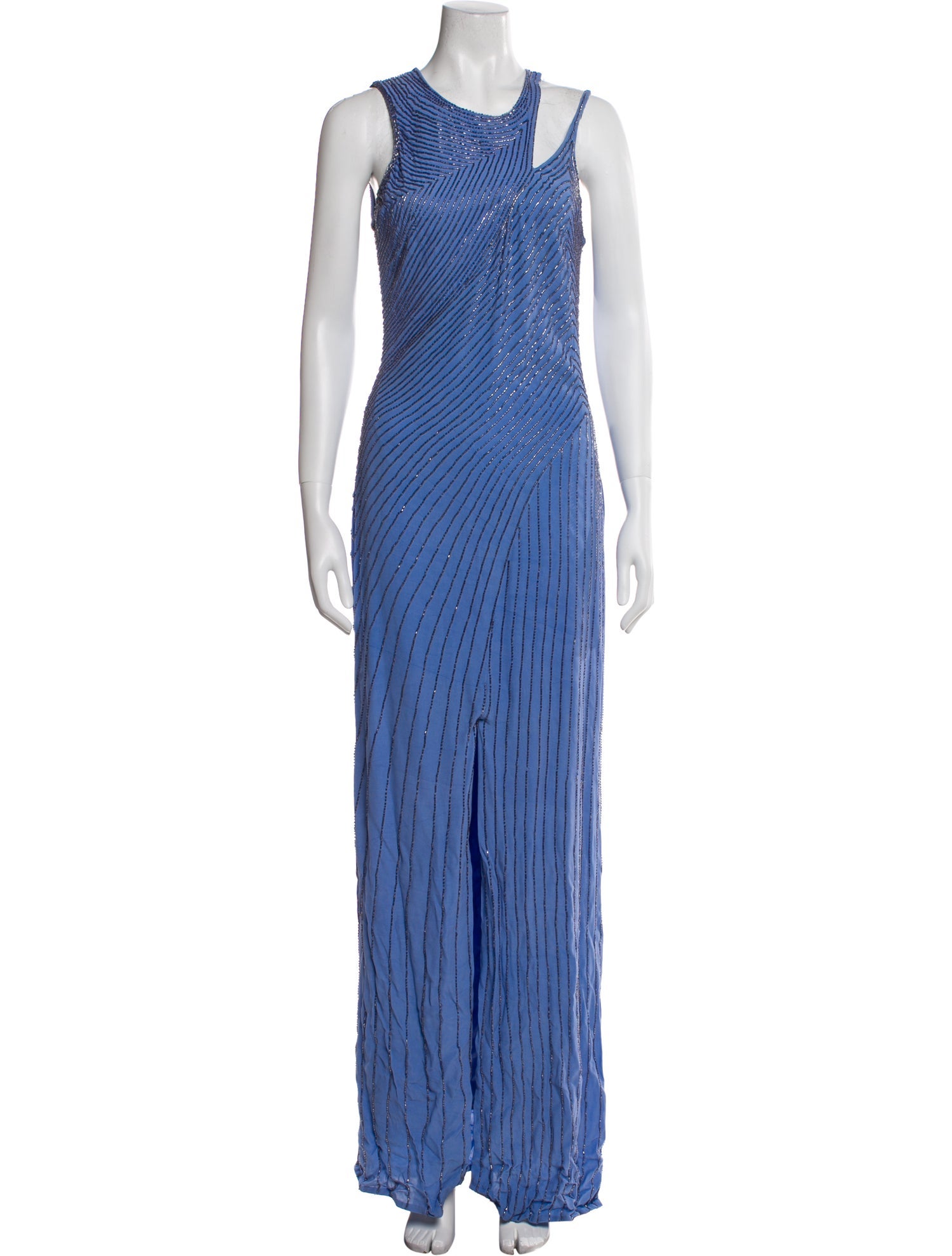 Parker Black Scoop Neck Long Dress