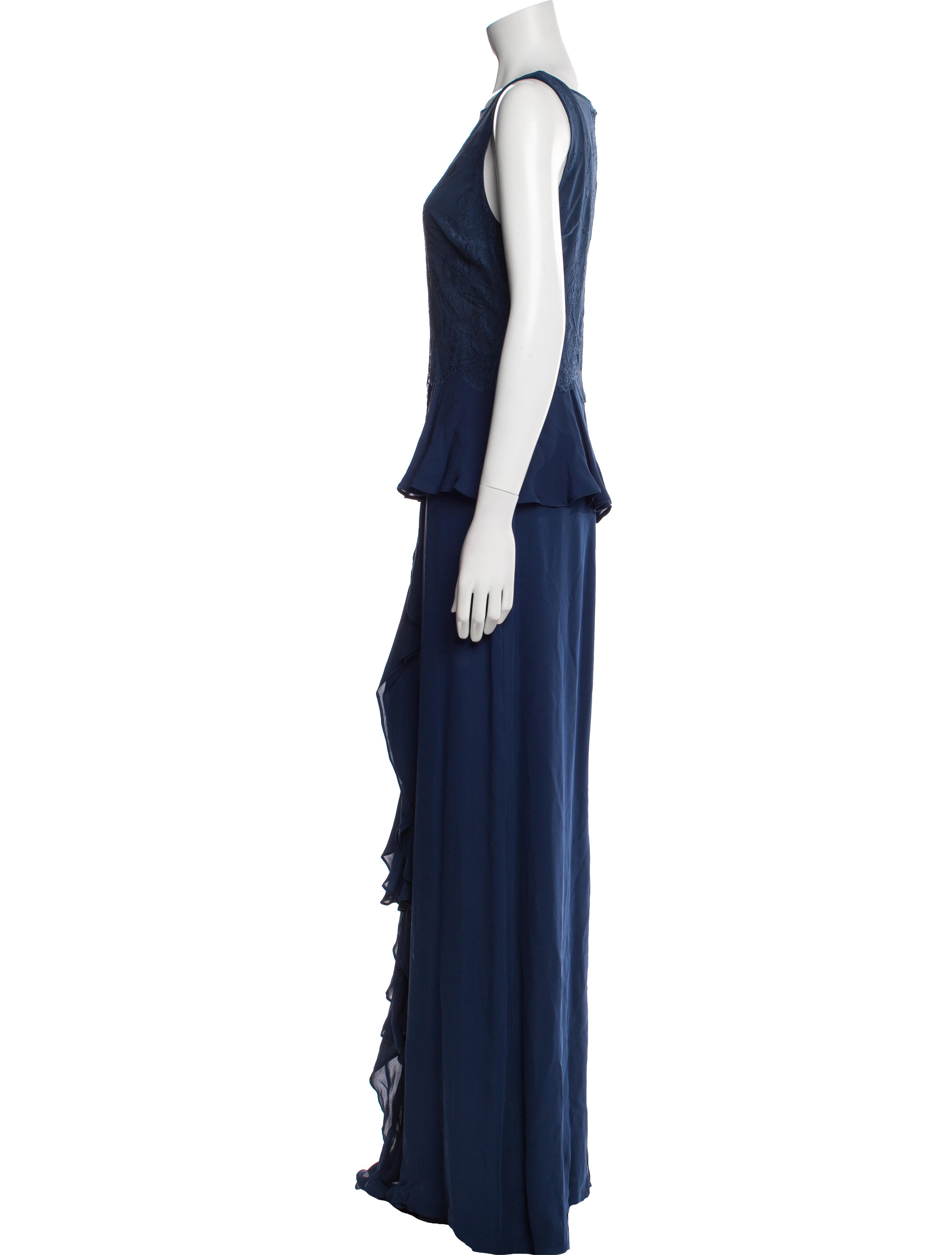 Parker Black Silk Long Dress w/ Tags