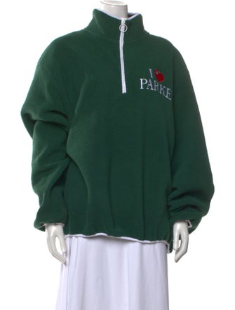 Parke Graphic Print Mock Neck Sweatshirt