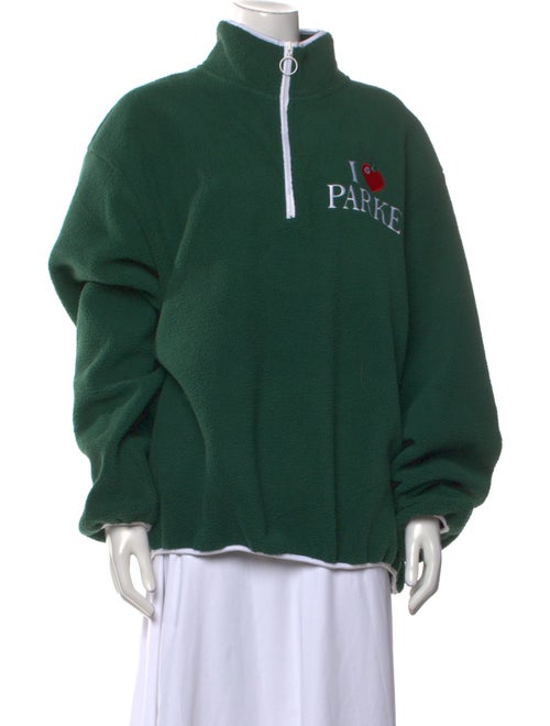 Parke Graphic Print Mock Neck Sweatshirt