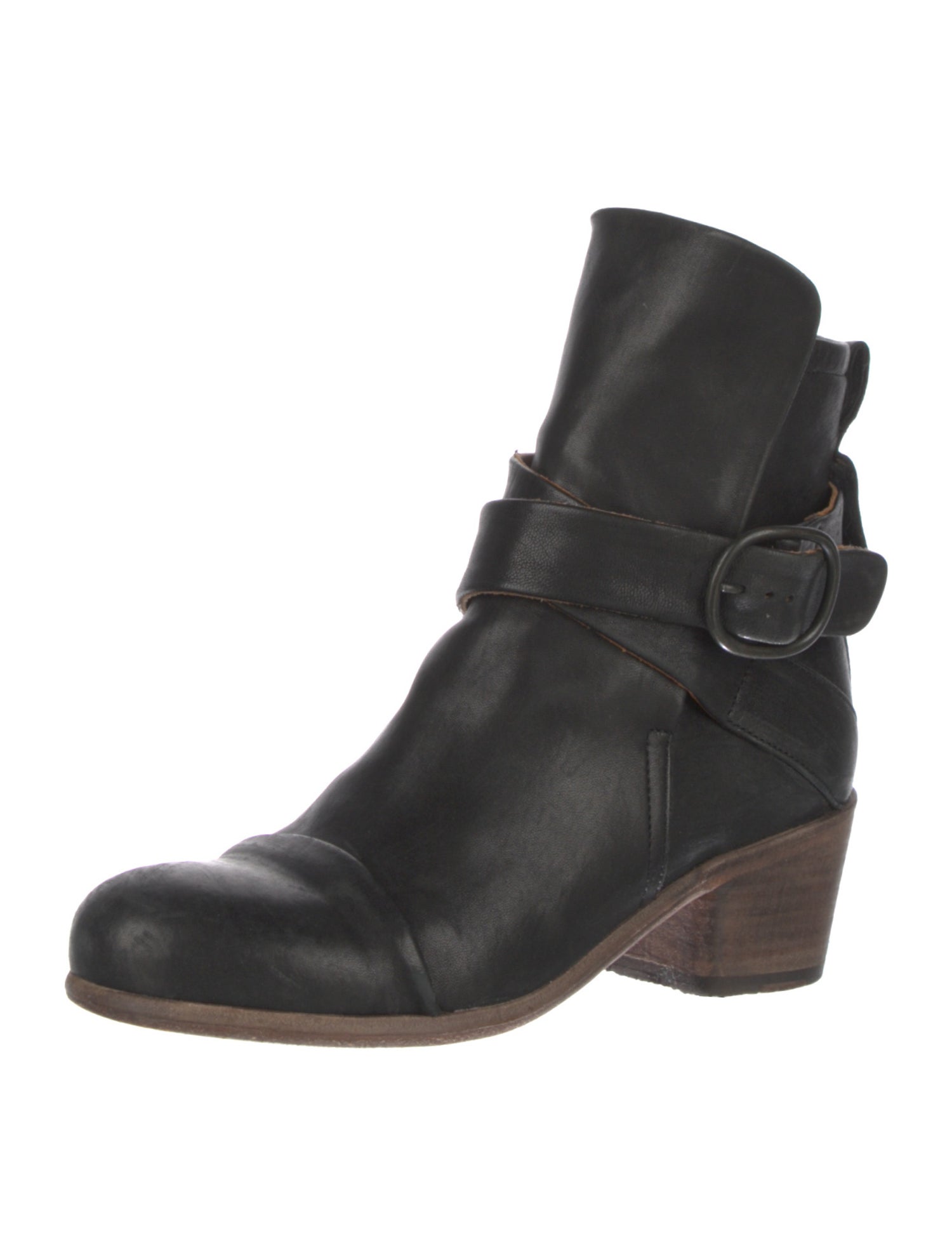 P. Monja Leather Moto Boots