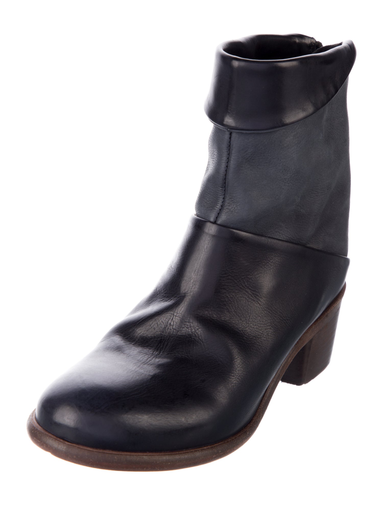 P. Monja Leather Moto Boots