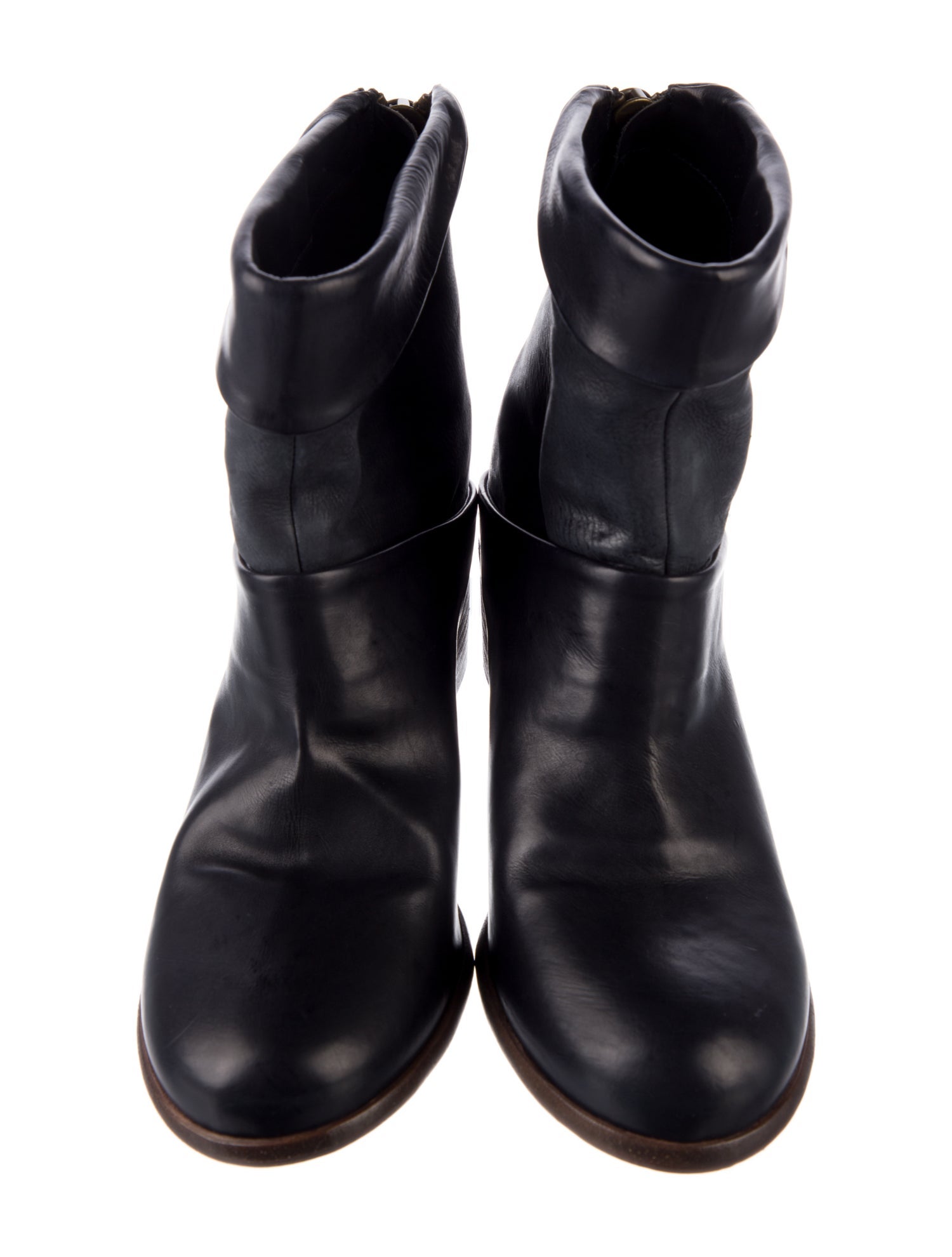 P. Monja Leather Moto Boots