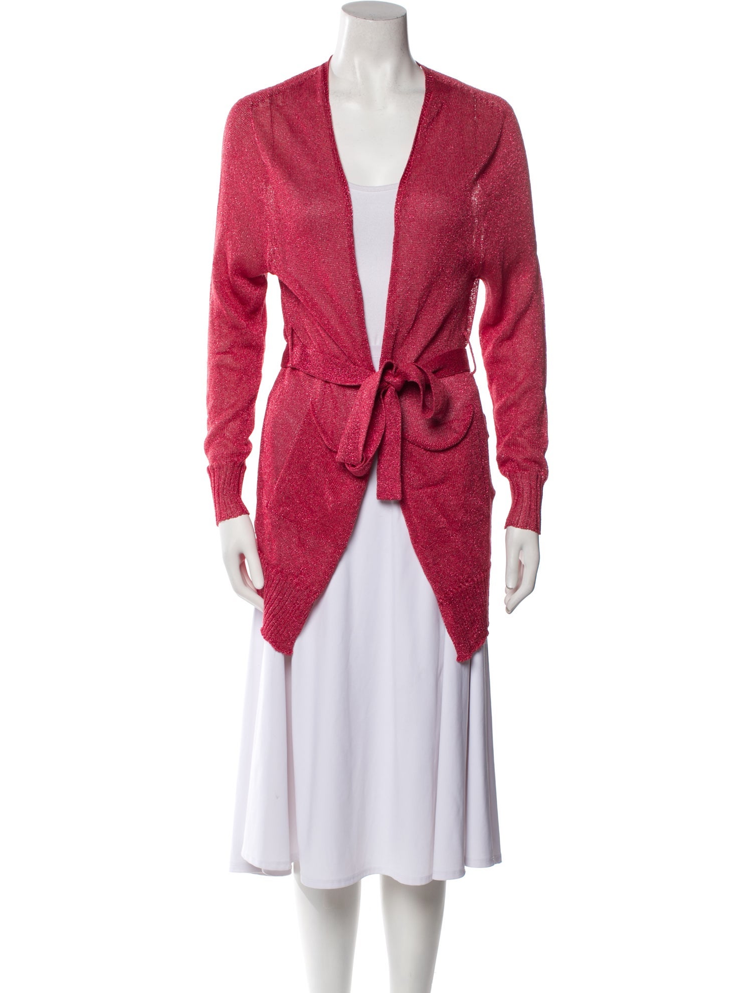 Pink Memories Wool V-Neck Sweater