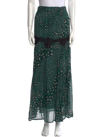 Pink Memories Skirts Floral Print Long Skirt Us6, It42 | M