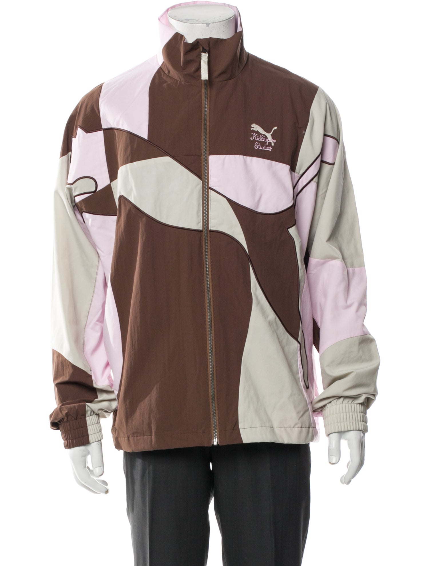 Puma x Kidsuper Studios Colorblock Pattern Windbreaker w/ Tags