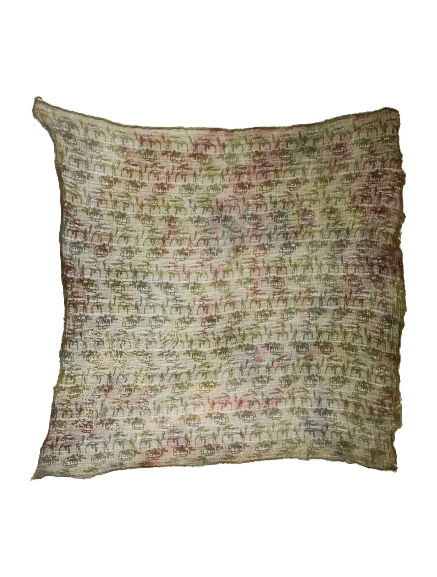 The People Of The Labyrinths Printed Scarf