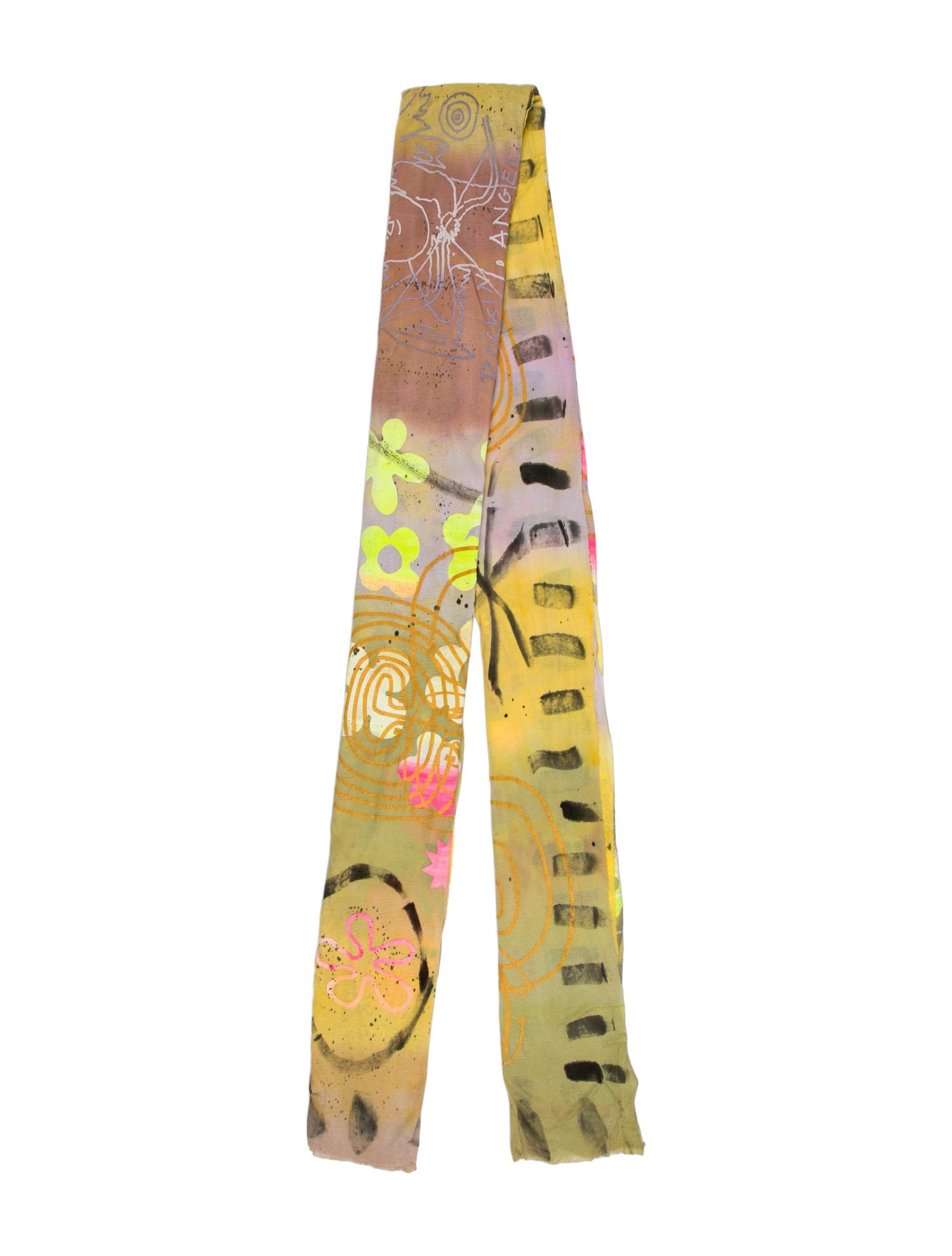 The People Of The Labyrinths Printed Scarf w/ Tags