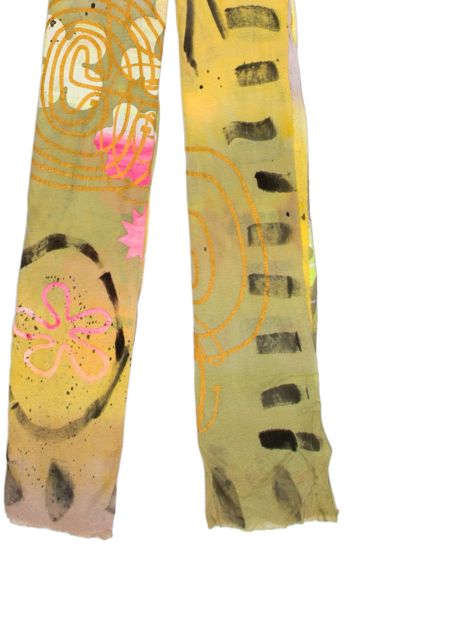 The People Of The Labyrinths Printed Scarf w/ Tags