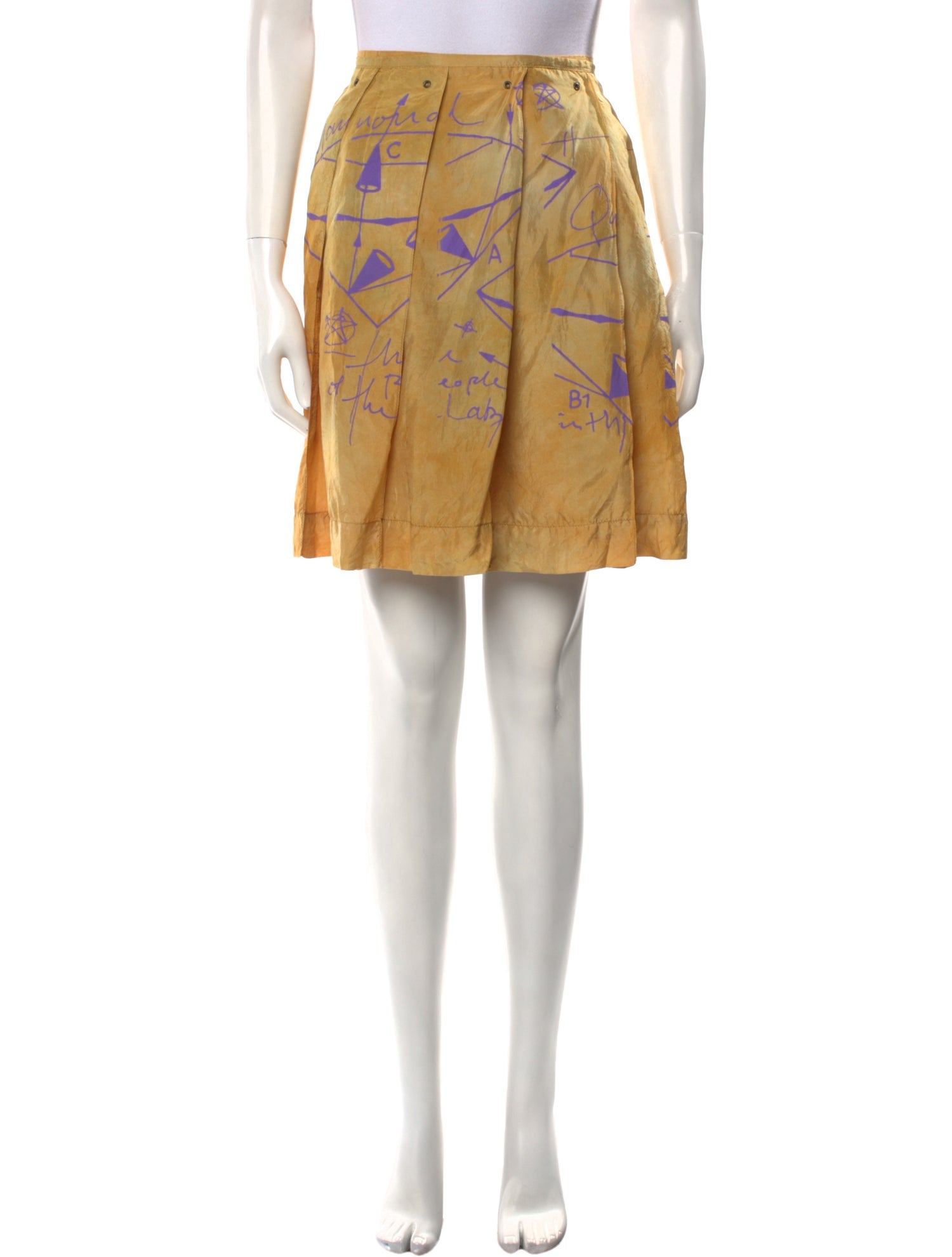 The People Of The Labyrinths Printed Mini Skirt