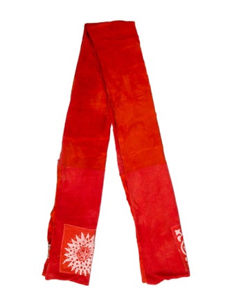 The People Of The Labyrinths Wool Floral Print Scarf