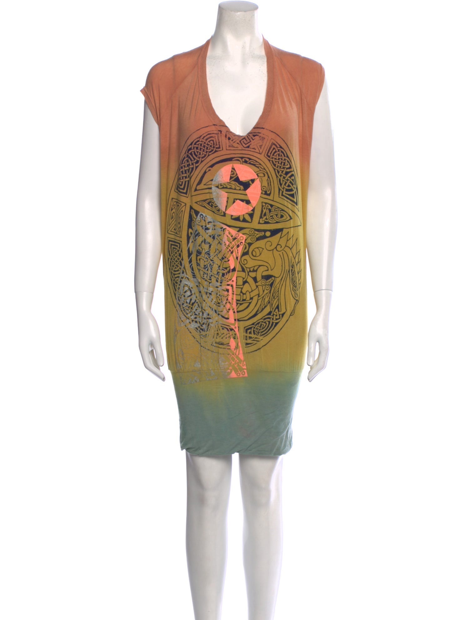 The People Of The Labyrinths Printed Mini Dress