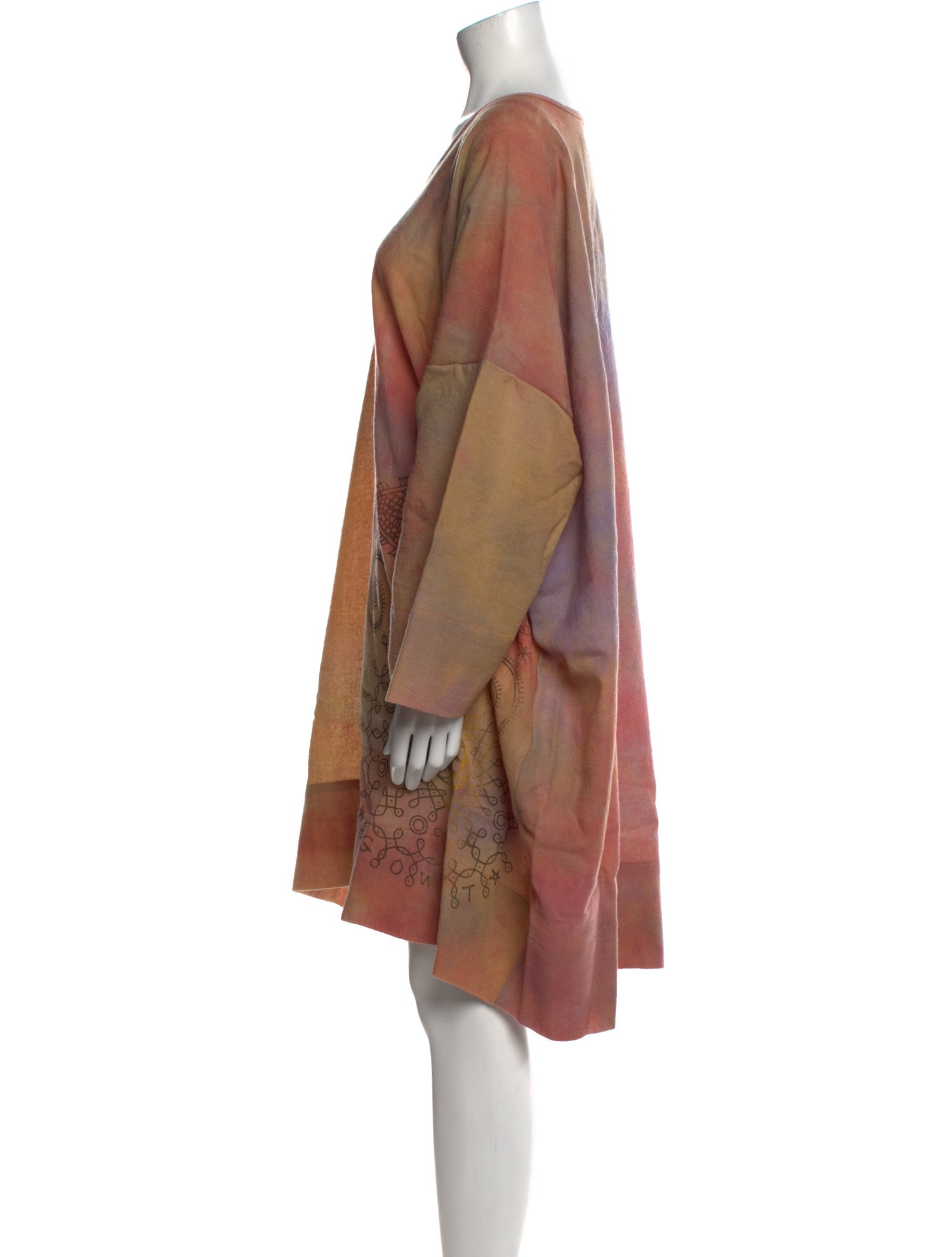 The People Of The Labyrinths Wool Knee-Length Dress