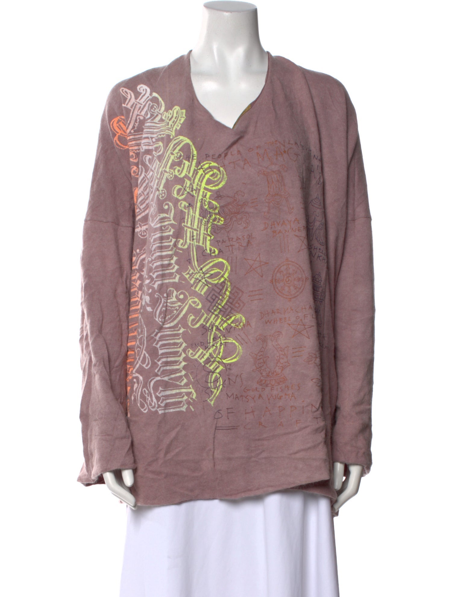 The People Of The Labyrinths Wool Graphic Print Sweater