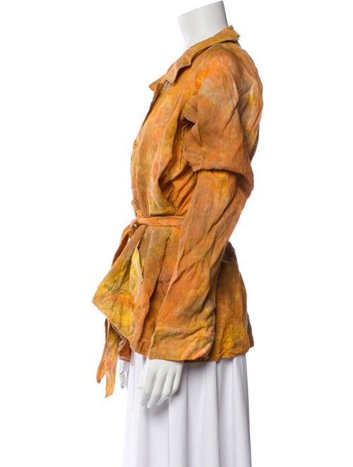 The People Of The Labyrinths Linen Graphic Print Jacket