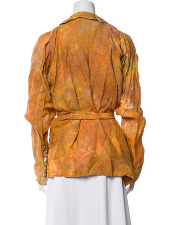 The People Of The Labyrinths Linen Graphic Print Jacket