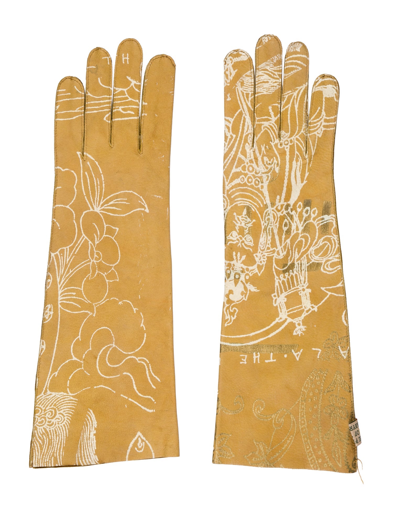 The People Of The Labyrinths Leather Gloves