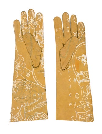 The People Of The Labyrinths Leather Gloves
