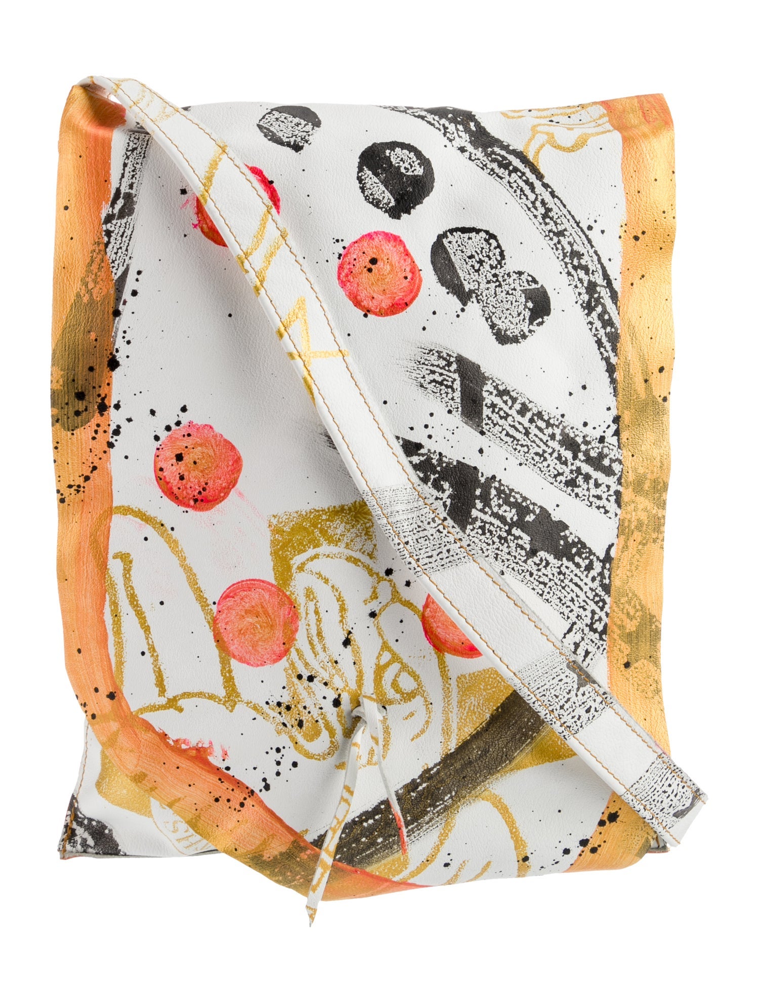 The People Of The Labyrinths Leather Messenger Bag w/ Tags