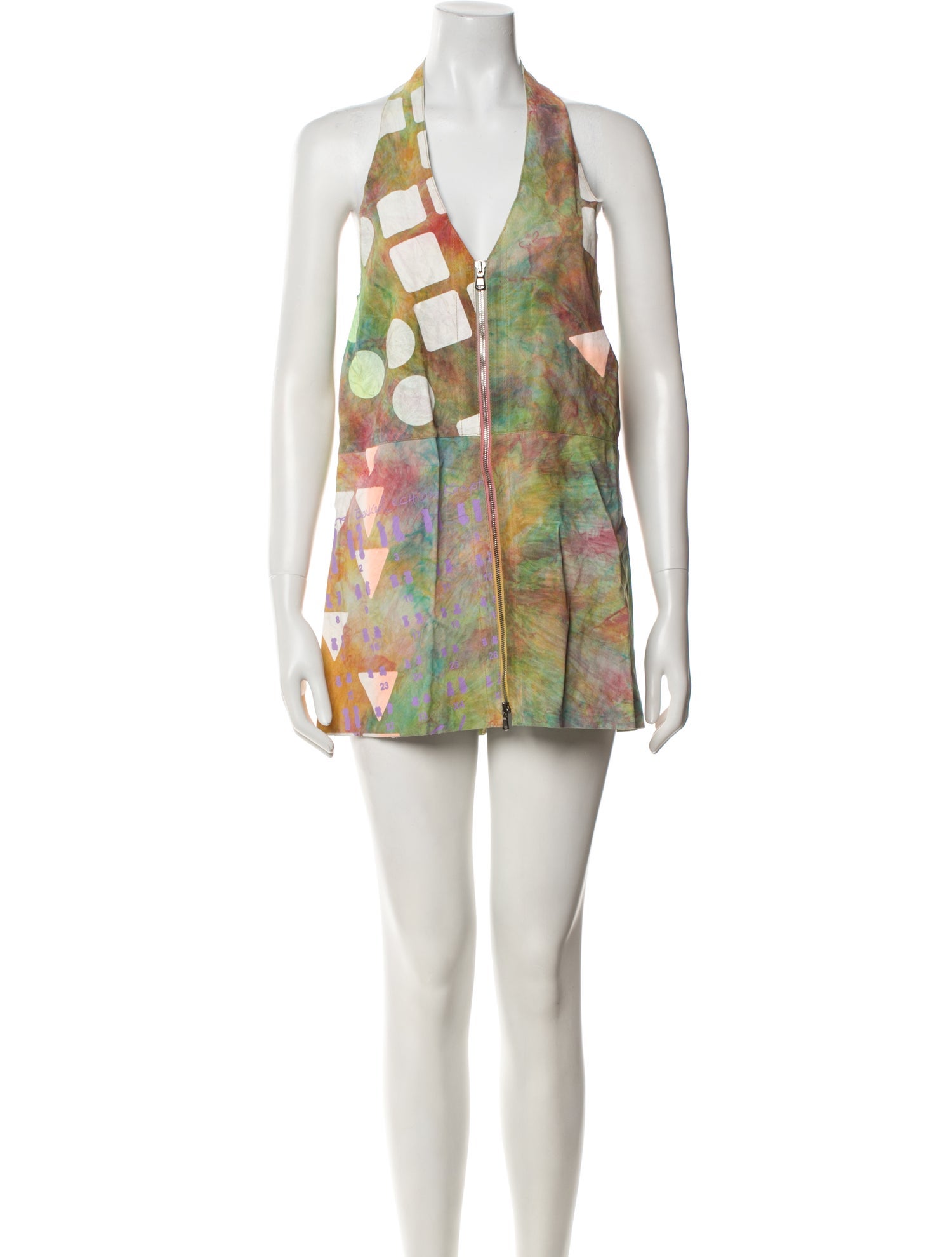 The People Of The Labyrinths Leather Mini Dress