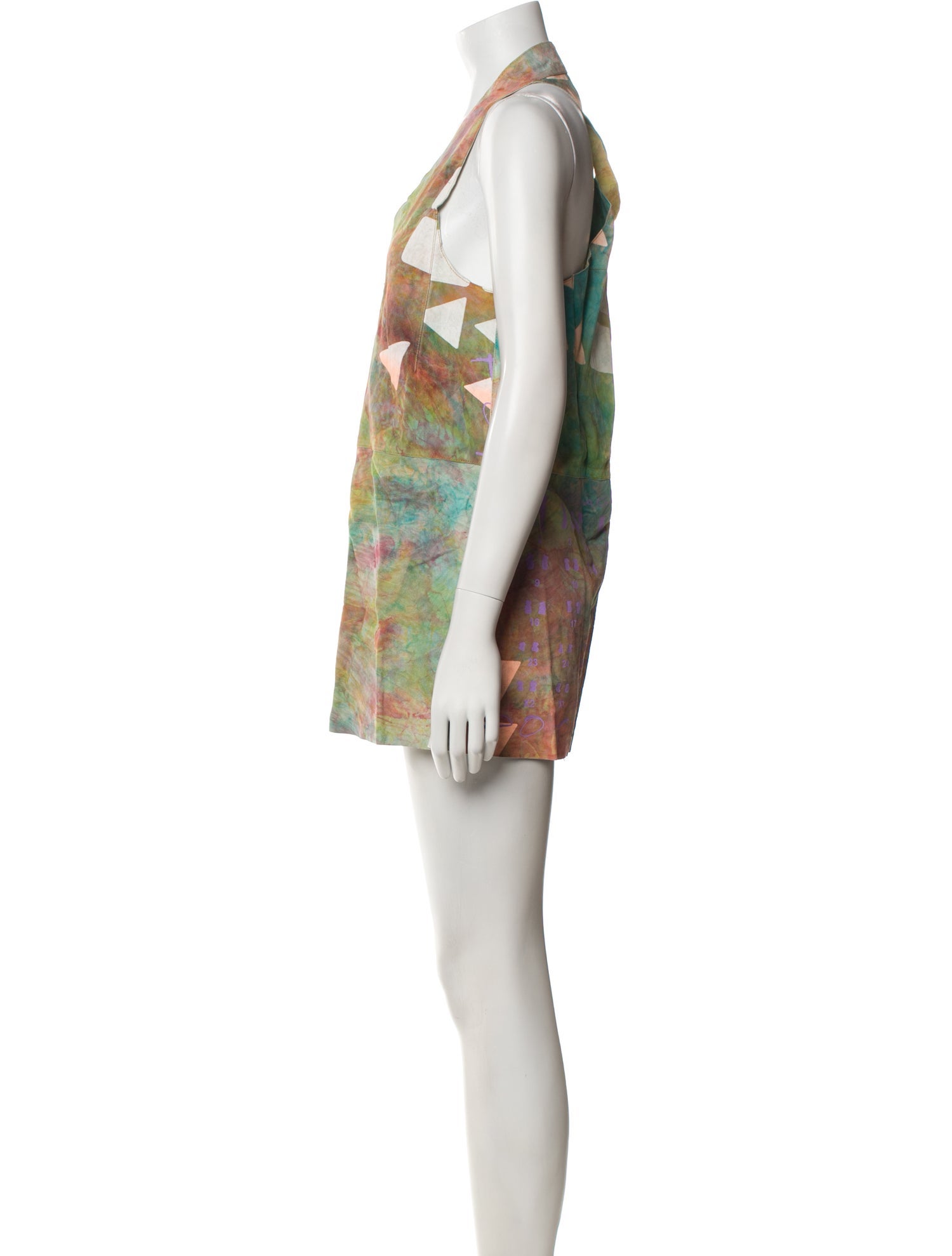 The People Of The Labyrinths Leather Mini Dress