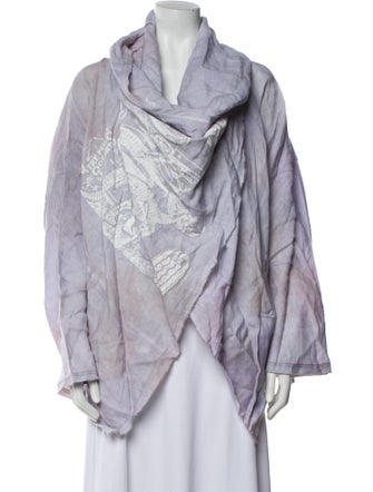 The People Of The Labyrinths Linen Printed Jacket