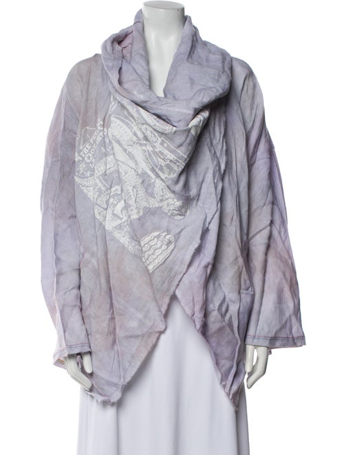 The People Of The Labyrinths Linen Printed Jacket