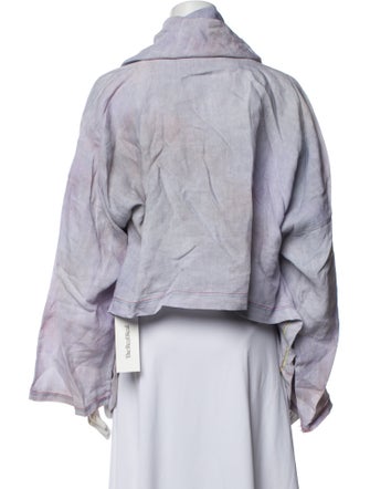 The People Of The Labyrinths Linen Printed Jacket