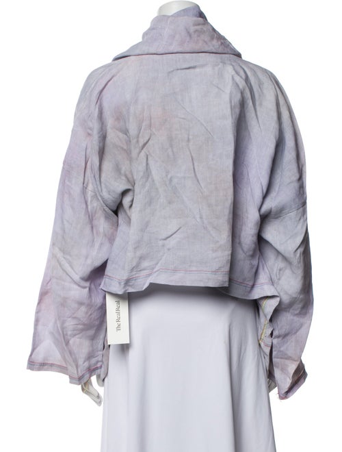 The People Of The Labyrinths Linen Printed Jacket