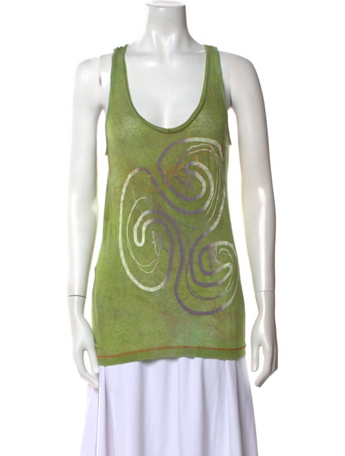 The People Of The Labyrinths Graphic Print Scoop Neck Top