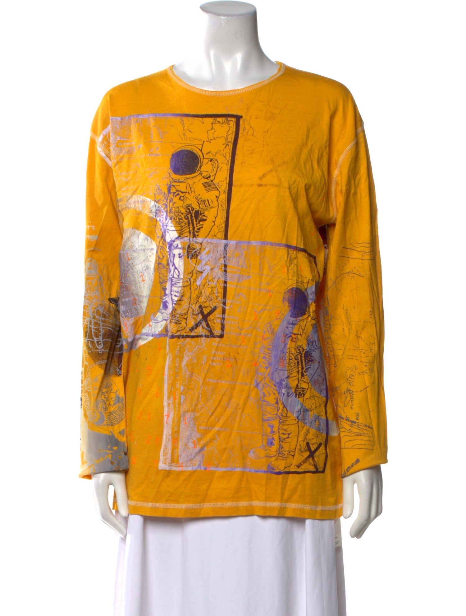 The People Of The Labyrinths Graphic Print Crew Neck Sweatshirt