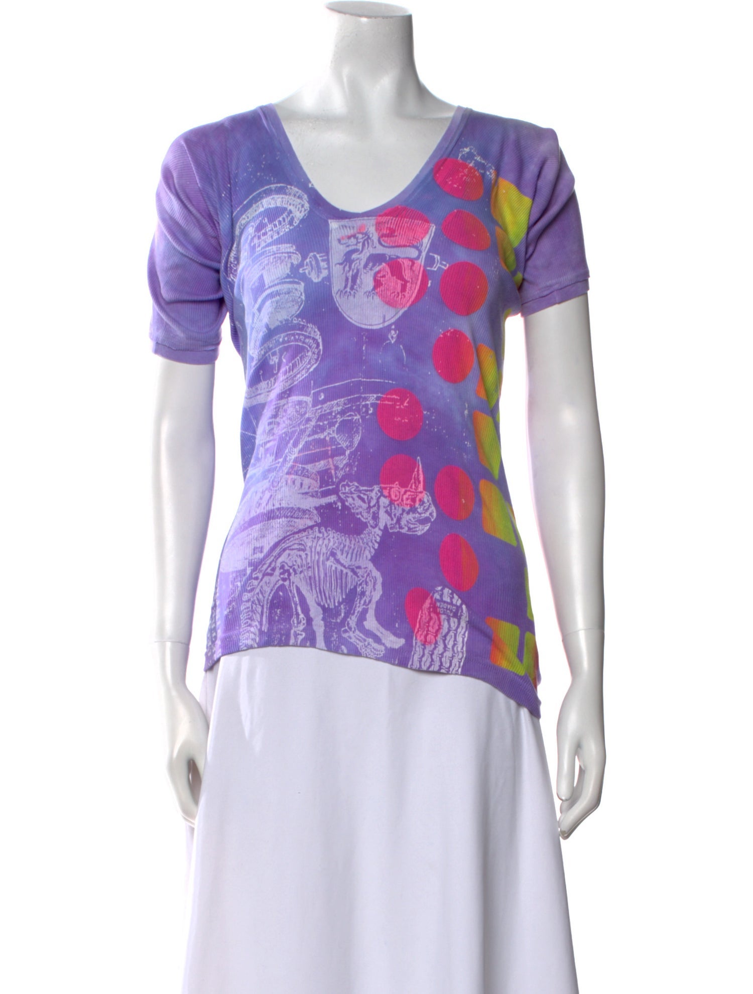 The People Of The Labyrinths Printed Scoop Neck T-Shirt