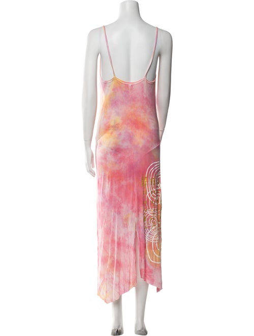 The People Of The Labyrinths Tie-Dye Print Midi Length Dress