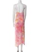 The People Of The Labyrinths Tie-Dye Print Midi Length Dress