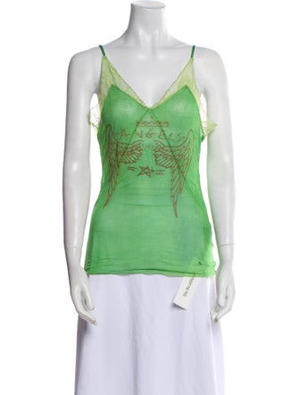 The People Of The Labyrinths Silk Graphic Print Top