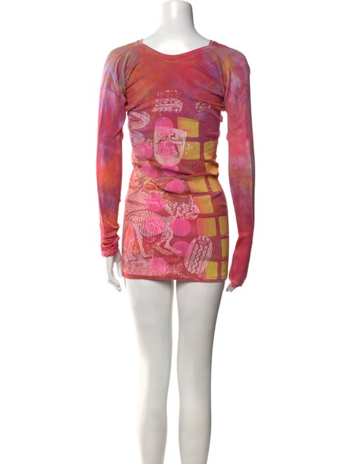 The People Of The Labyrinths Tie-Dye Print Mini Dress