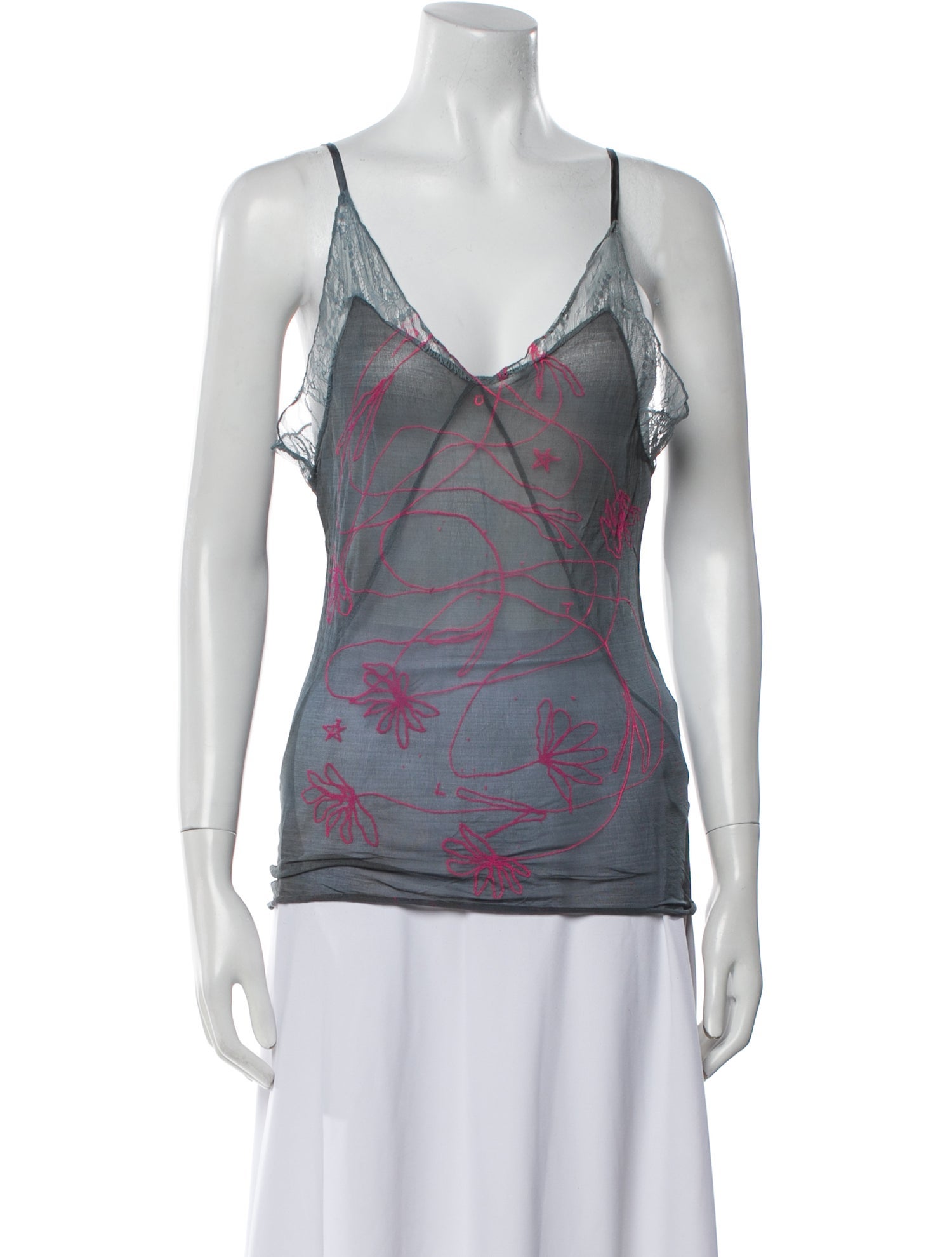 The People Of The Labyrinths Silk Printed Top