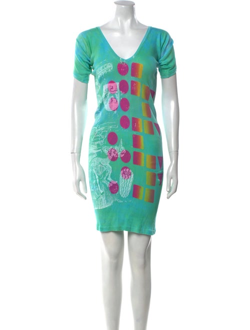 The People Of The Labyrinths Printed Mini Dress