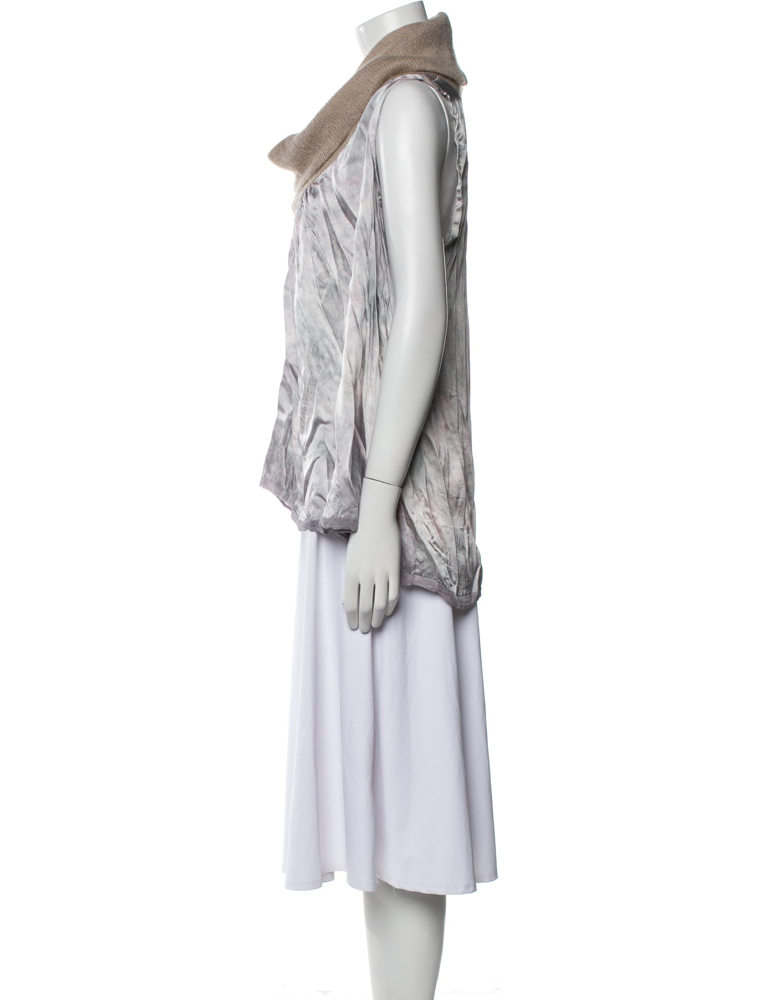 The People Of The Labyrinths Silk Printed Tunic